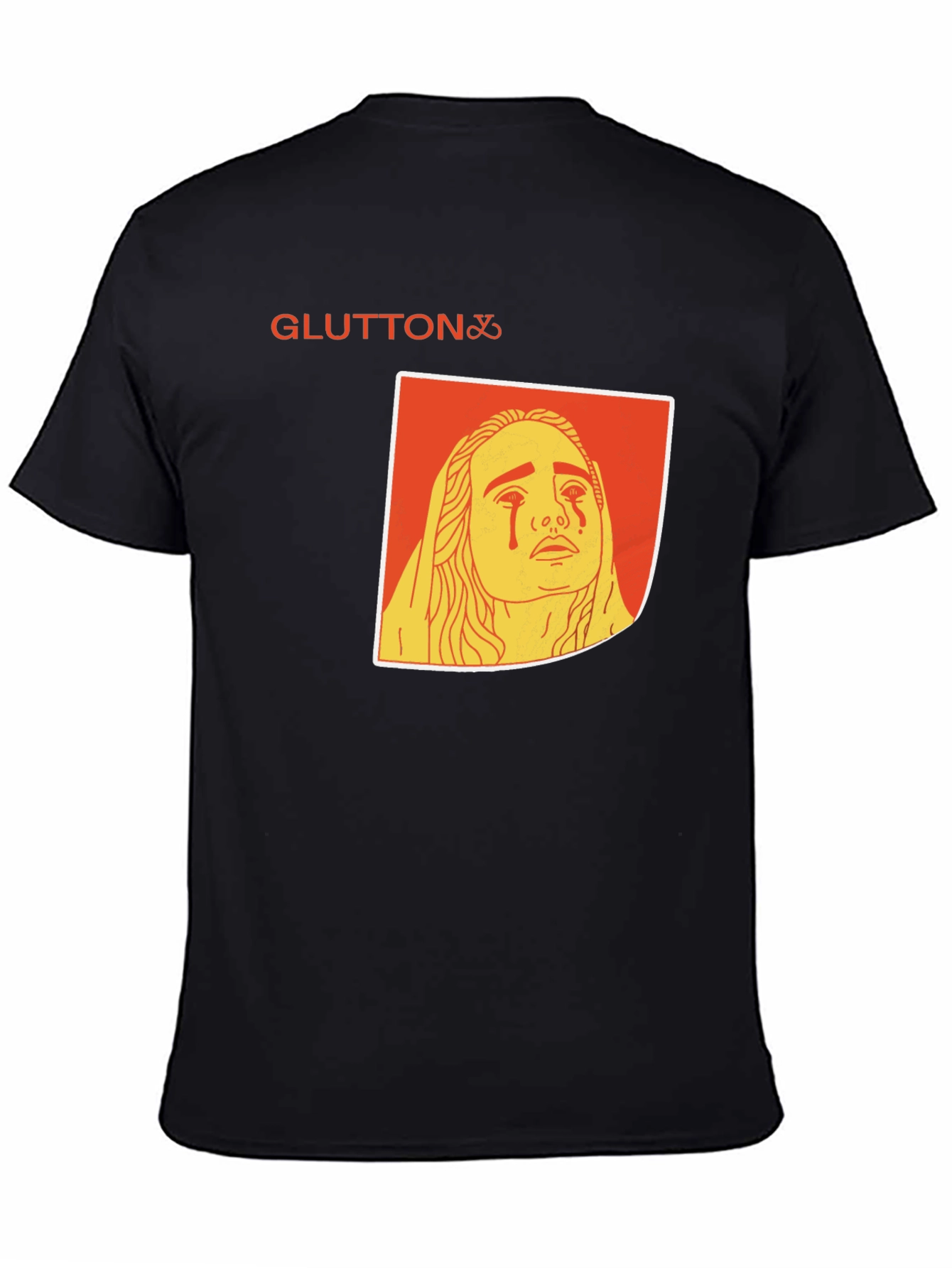 Gluttony Graphic Tee - Black Cotton Comfort Fit