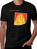 Gluttony Graphic Tee - Black Cotton Comfort Fit