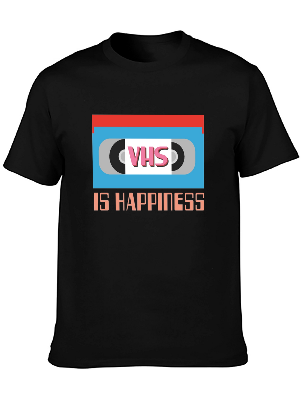 VHS is Happiness Graphic T-Shirt Retro Nostalgia
