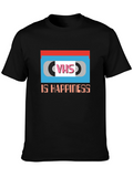VHS is Happiness Graphic T-Shirt Retro Nostalgia