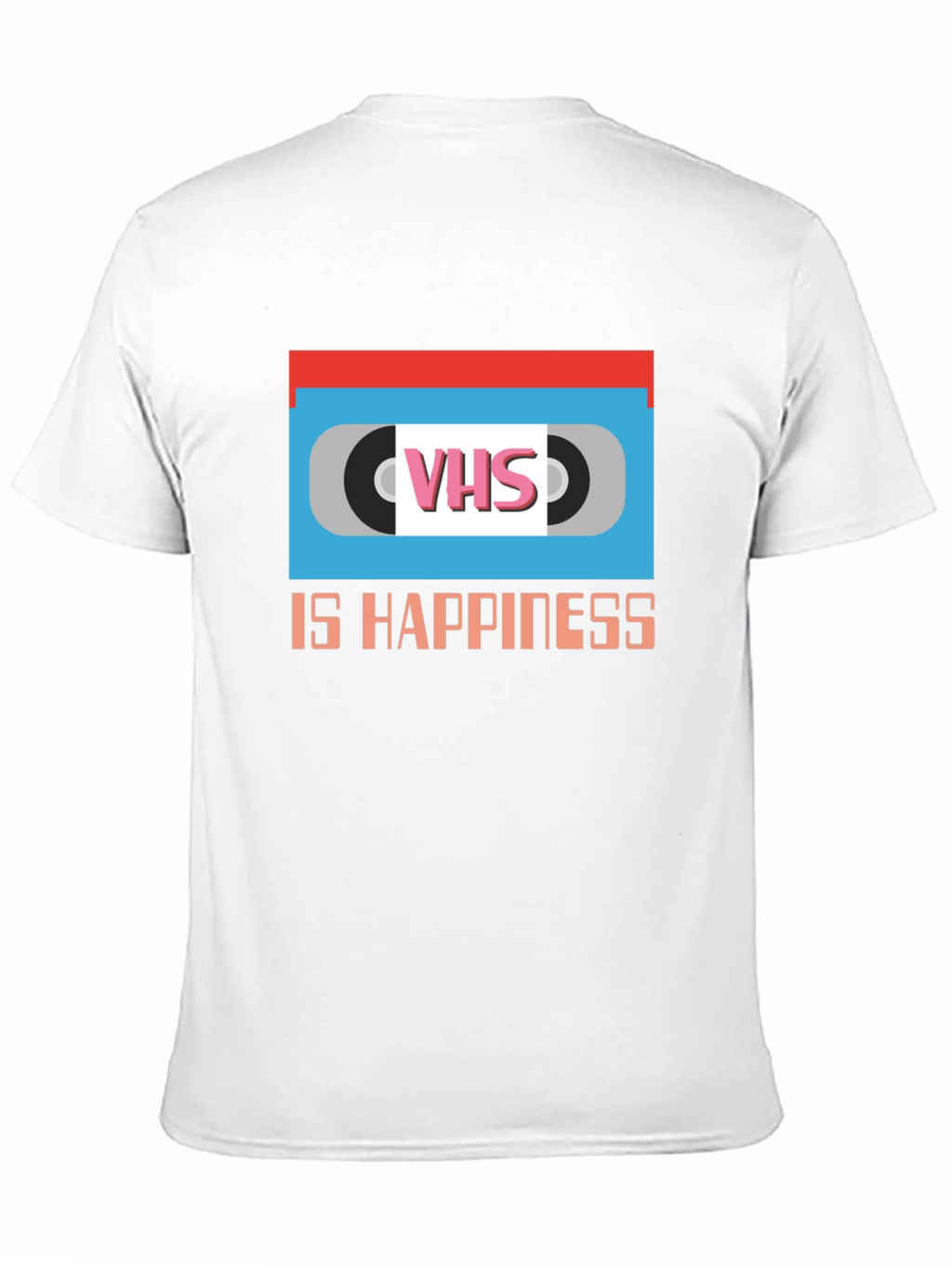 VHS is Happiness Graphic T-Shirt Retro Nostalgia