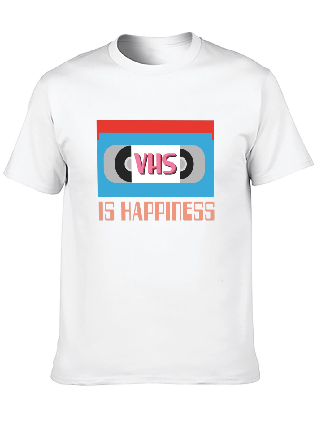 VHS is Happiness Graphic T-Shirt Retro Nostalgia