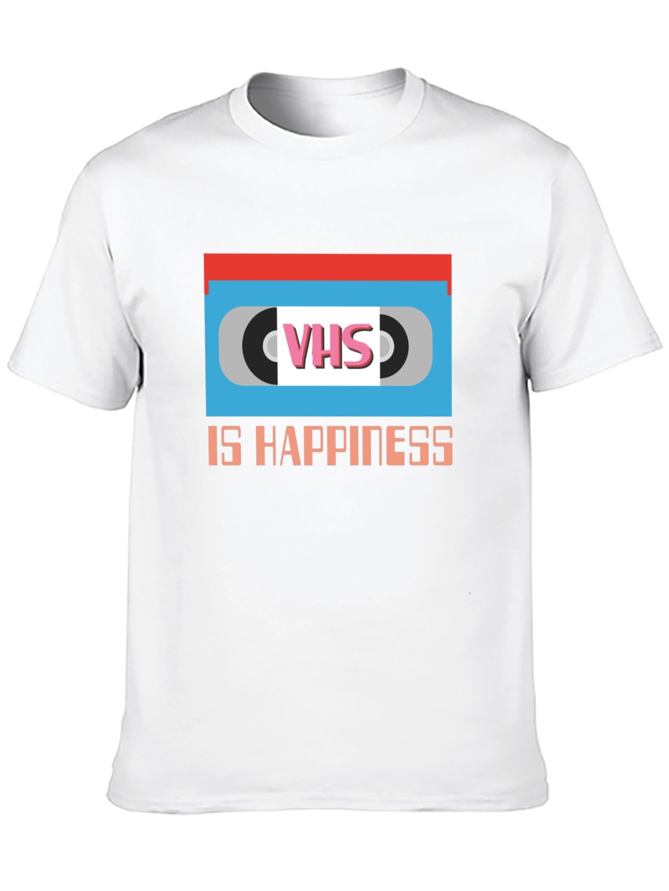 VHS is Happiness Graphic T-Shirt Retro Nostalgia