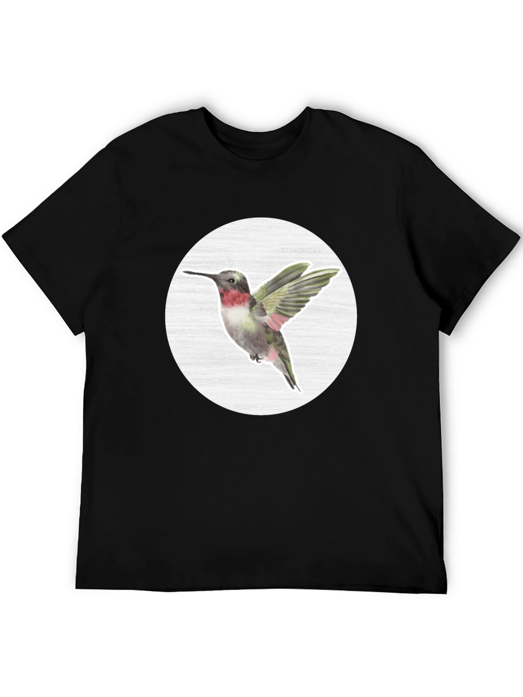 Hummingbird Graphic Tee - Nature Inspired Mens T-Shirt