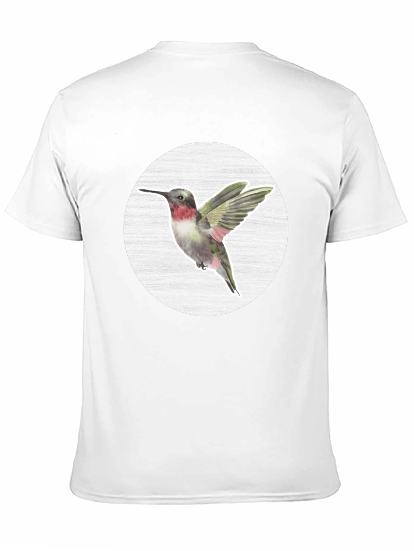 Hummingbird Graphic Tee - Nature Inspired Mens T-Shirt