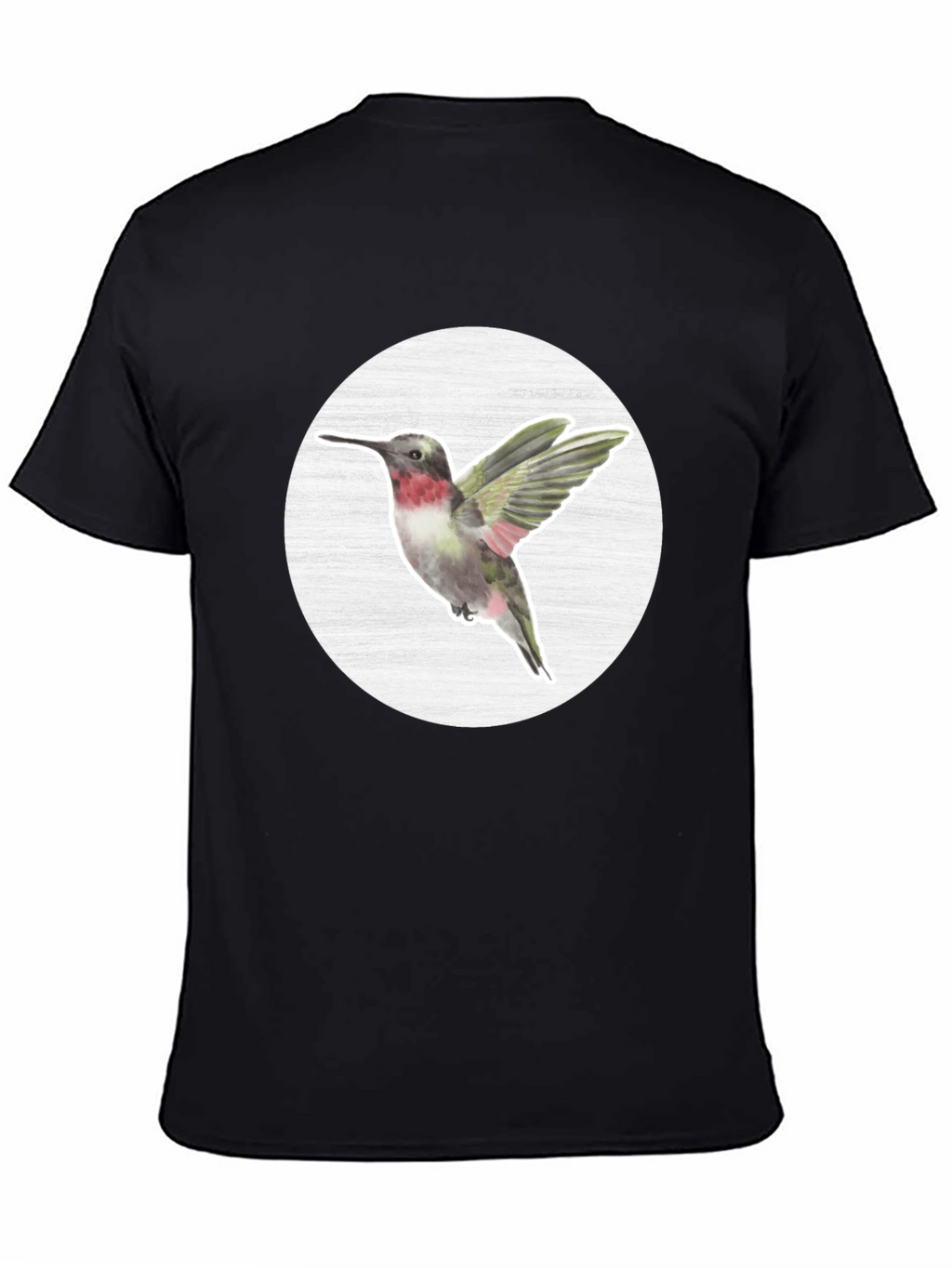 Hummingbird Graphic Tee - Nature Inspired Mens T-Shirt
