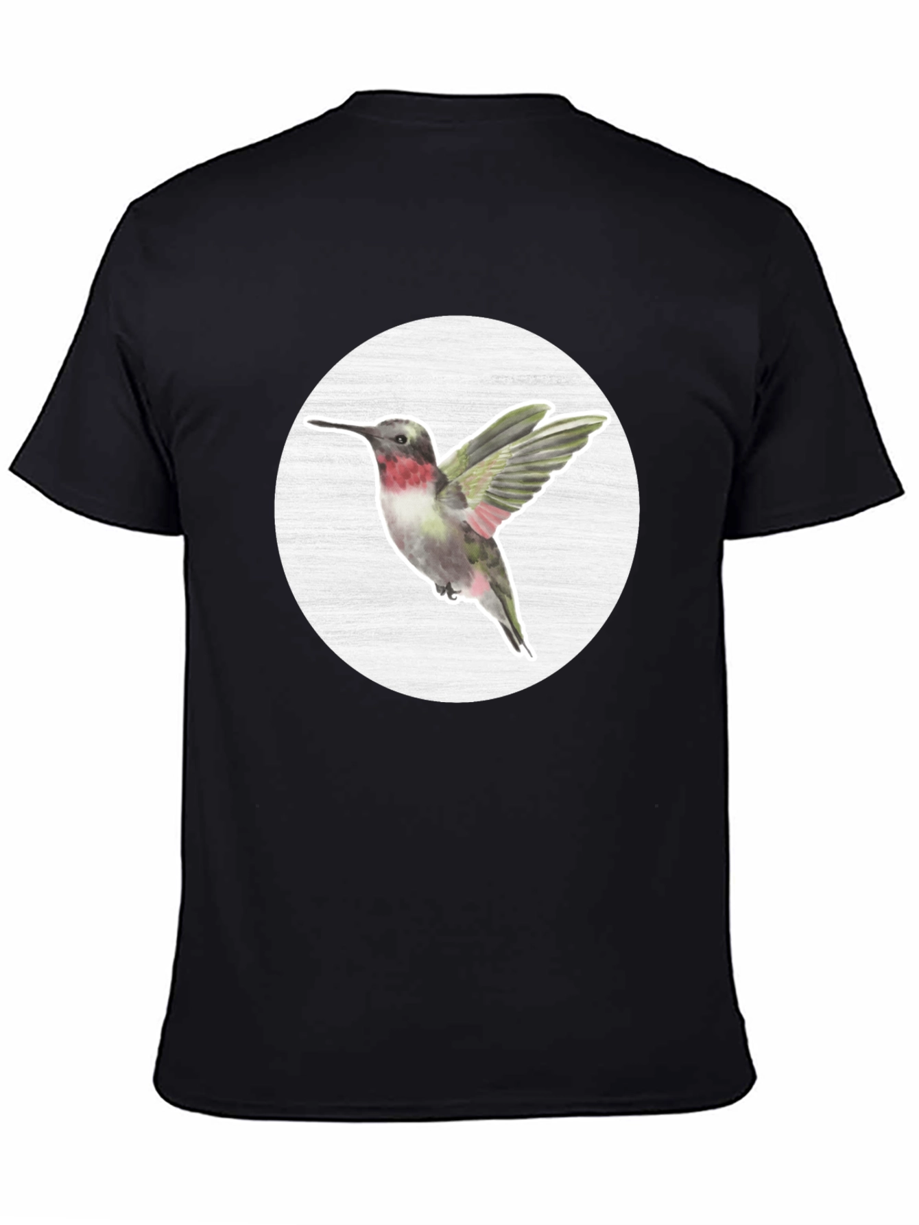 Hummingbird Graphic Tee - Nature Inspired Mens T-Shirt