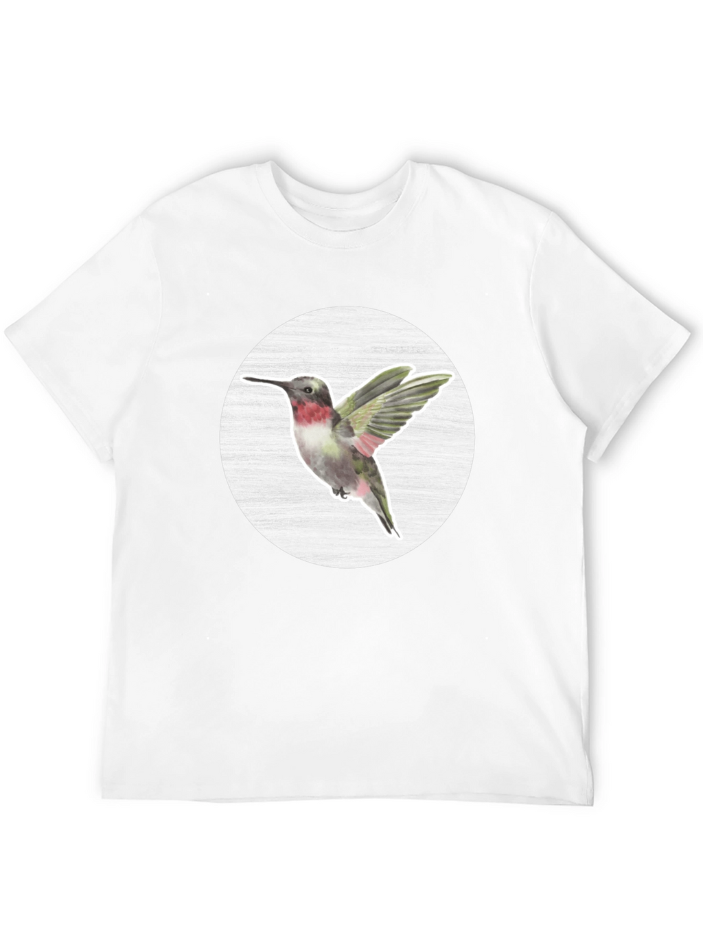 Hummingbird Graphic Tee - Nature Inspired Mens T-Shirt