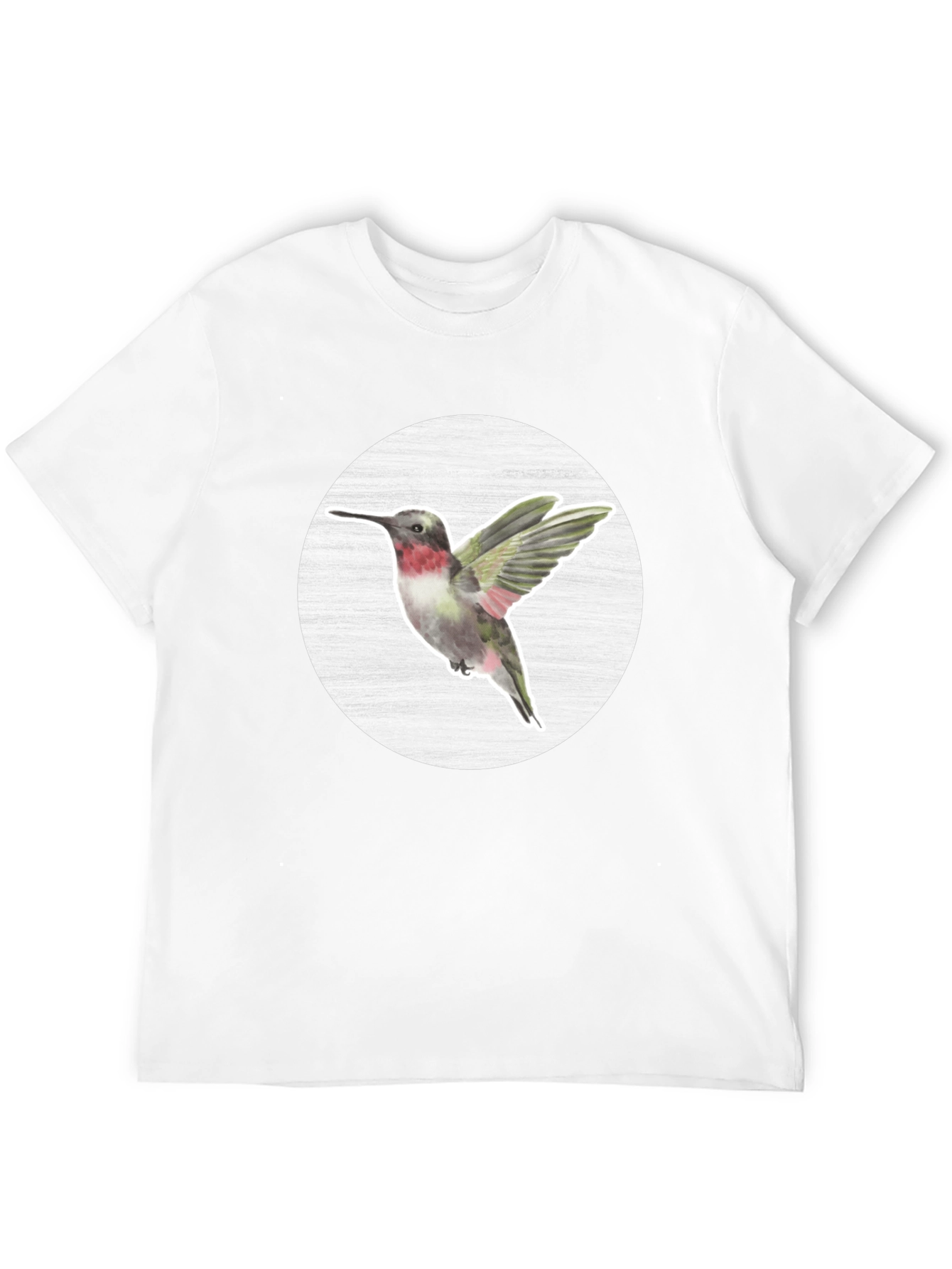 Hummingbird Graphic Tee - Nature Inspired Mens T-Shirt