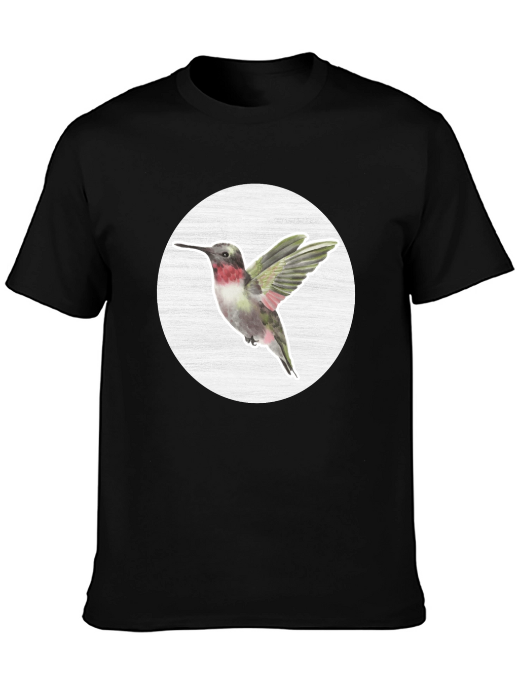 Hummingbird Graphic Tee - Nature Inspired Mens T-Shirt
