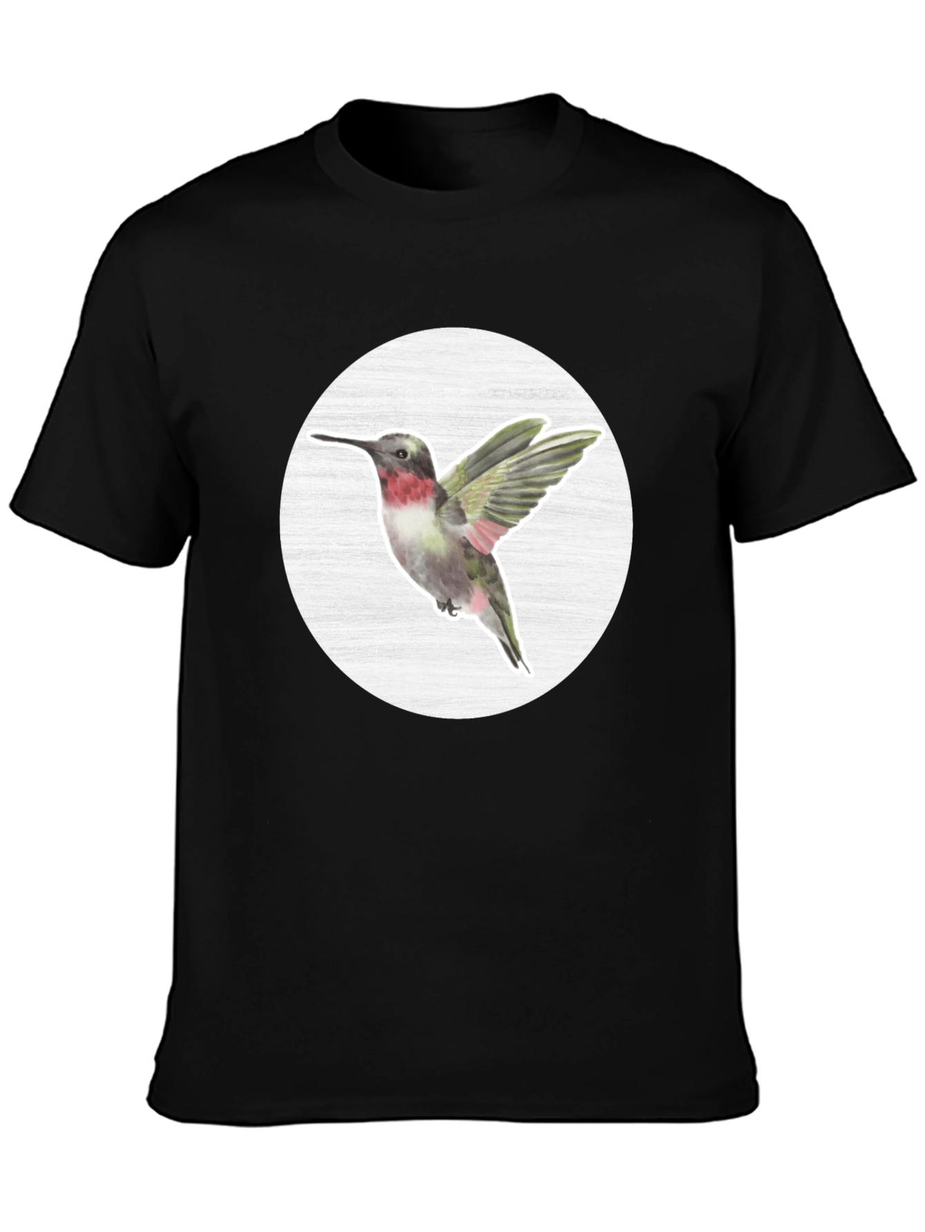 Hummingbird Graphic Tee - Nature Inspired Mens T-Shirt