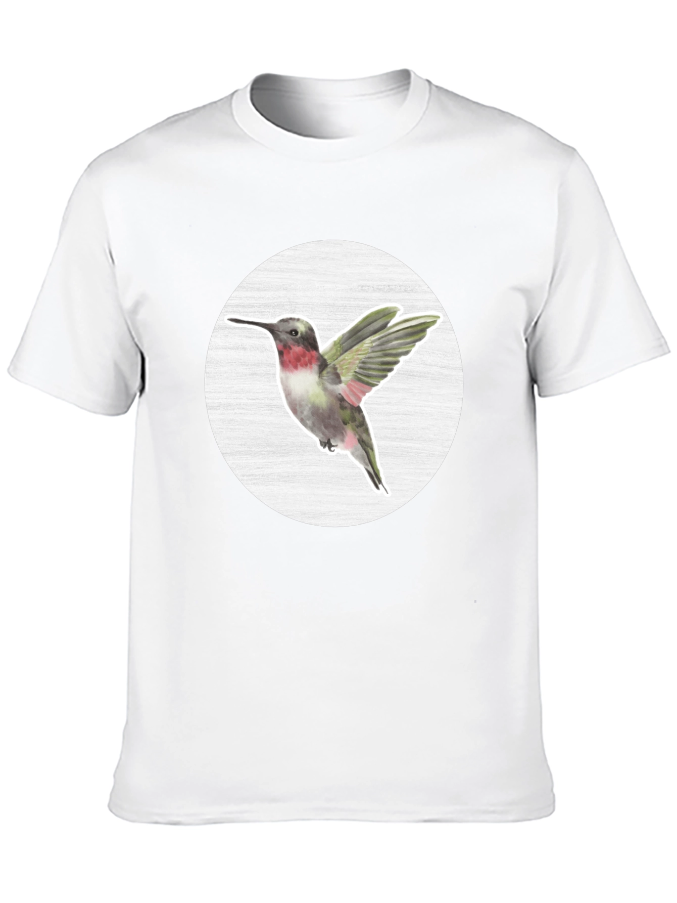 Hummingbird Graphic Tee - Nature Inspired Mens T-Shirt