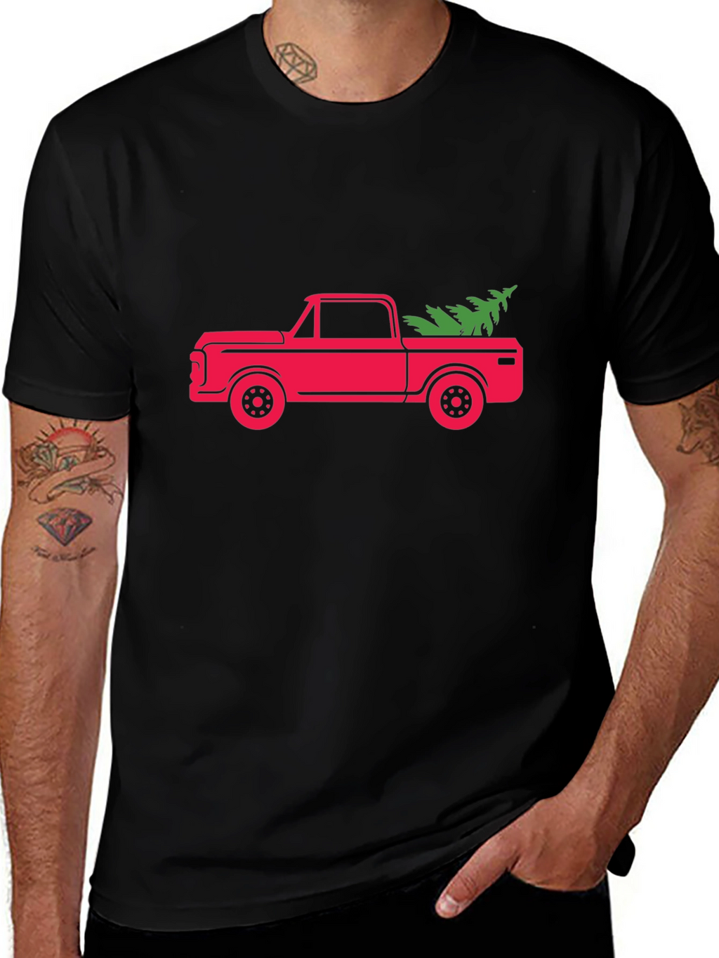 Christmas Tree Truck Graphic Tee