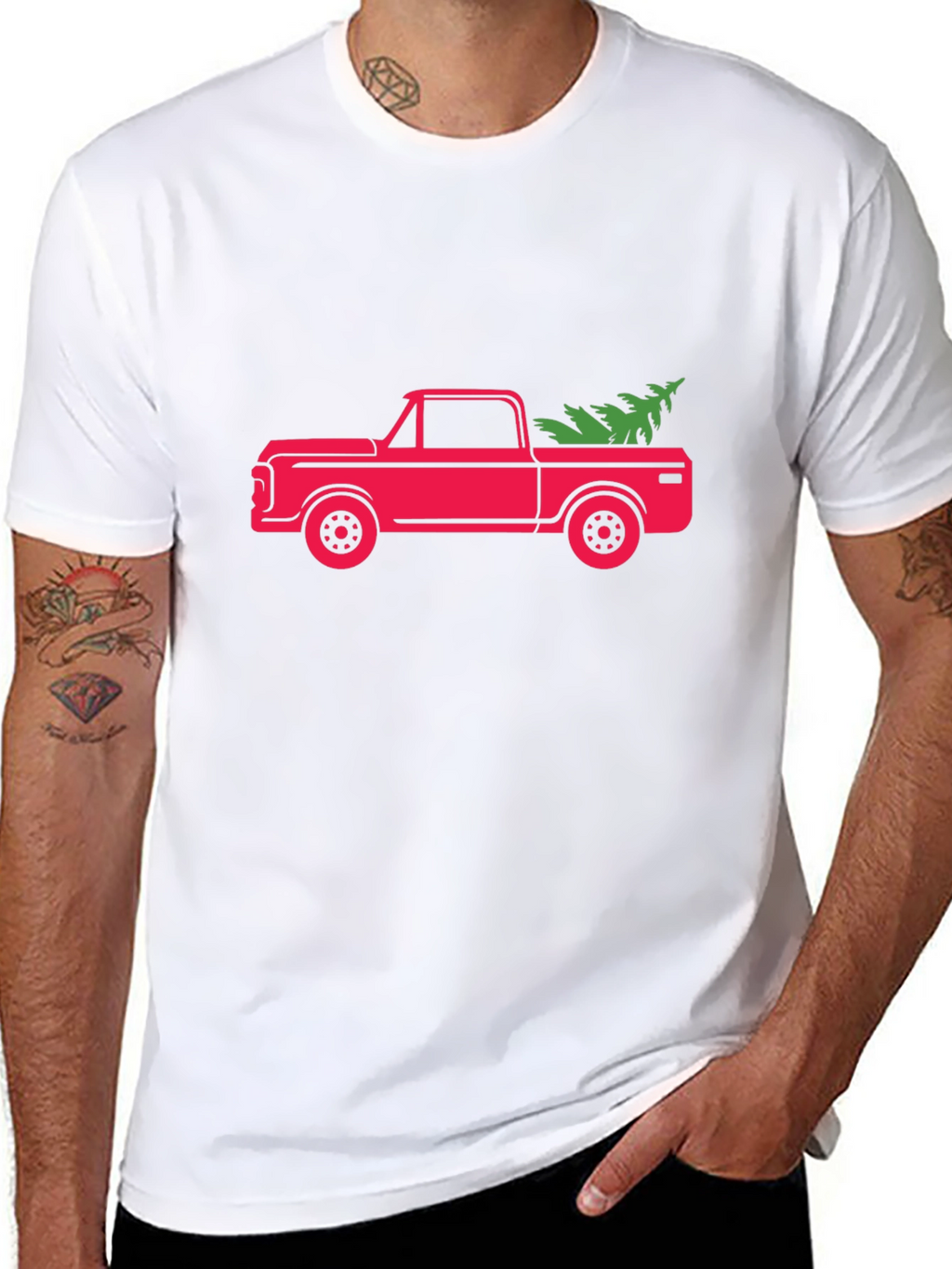 Christmas Tree Truck Graphic Tee