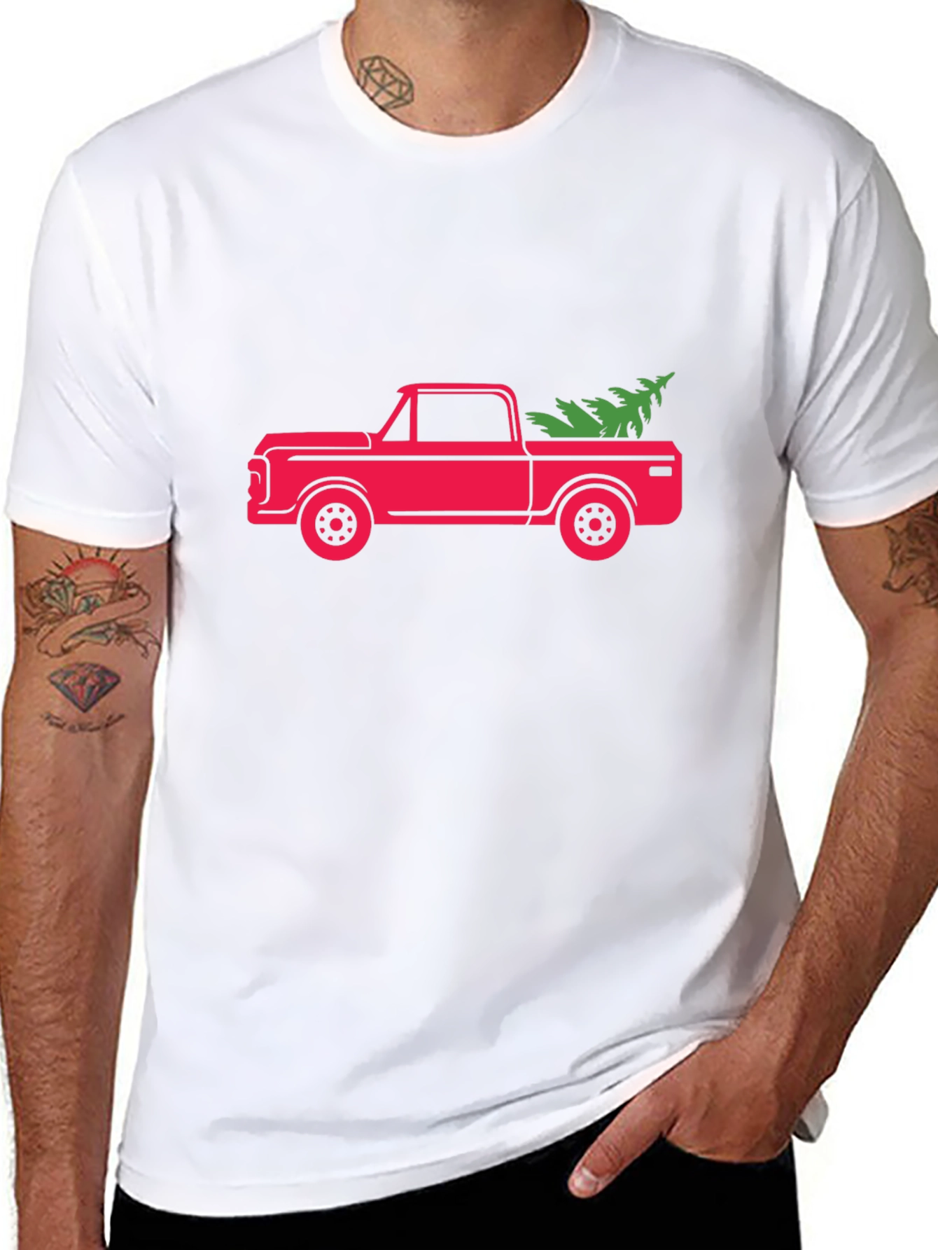 Christmas Tree Truck Graphic Tee