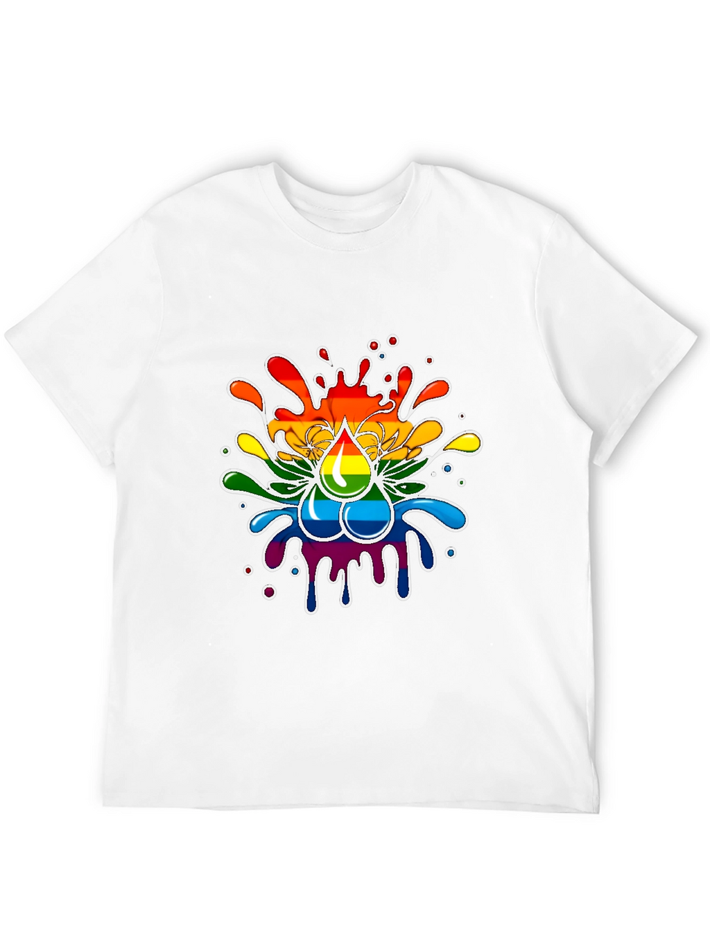 Rainbow Splash T-Shirt - Pride Inspired Design