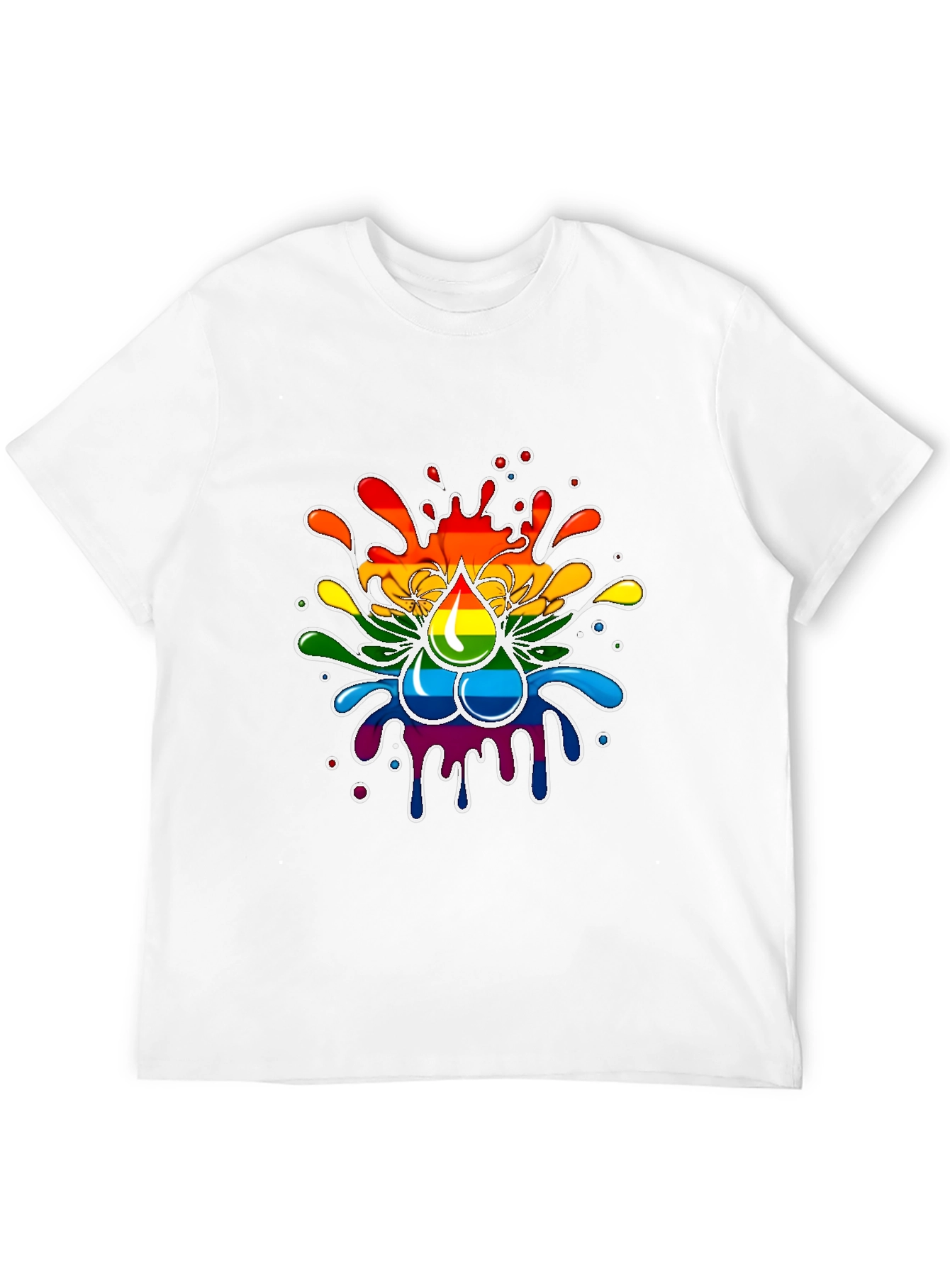 Rainbow Splash T-Shirt - Pride Inspired Design
