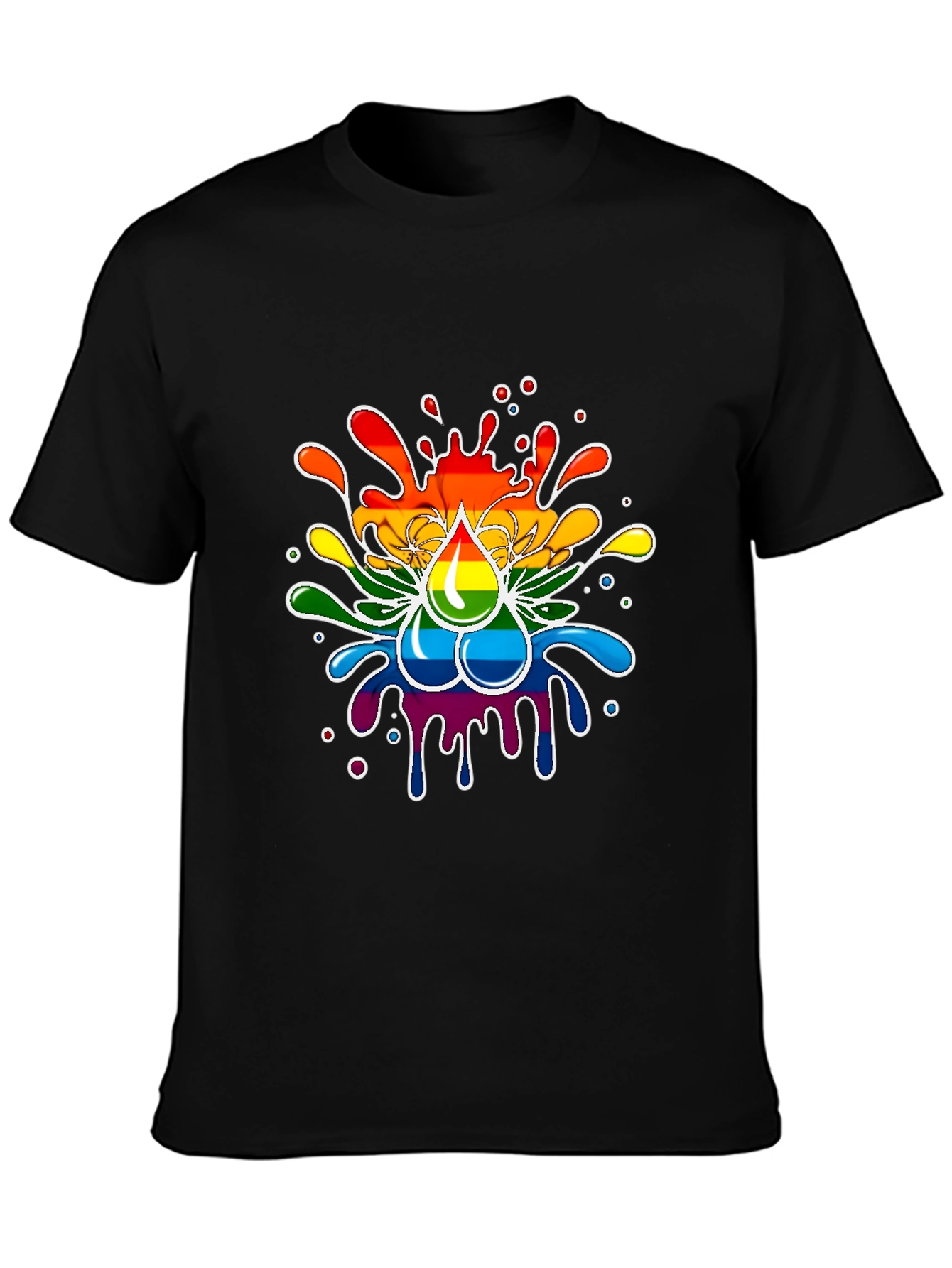 Rainbow Splash T-Shirt - Pride Inspired Design