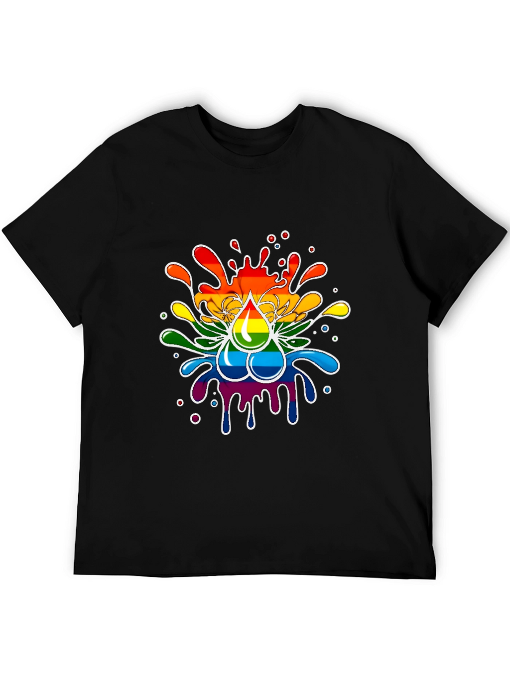 Rainbow Splash T-Shirt - Pride Inspired Design