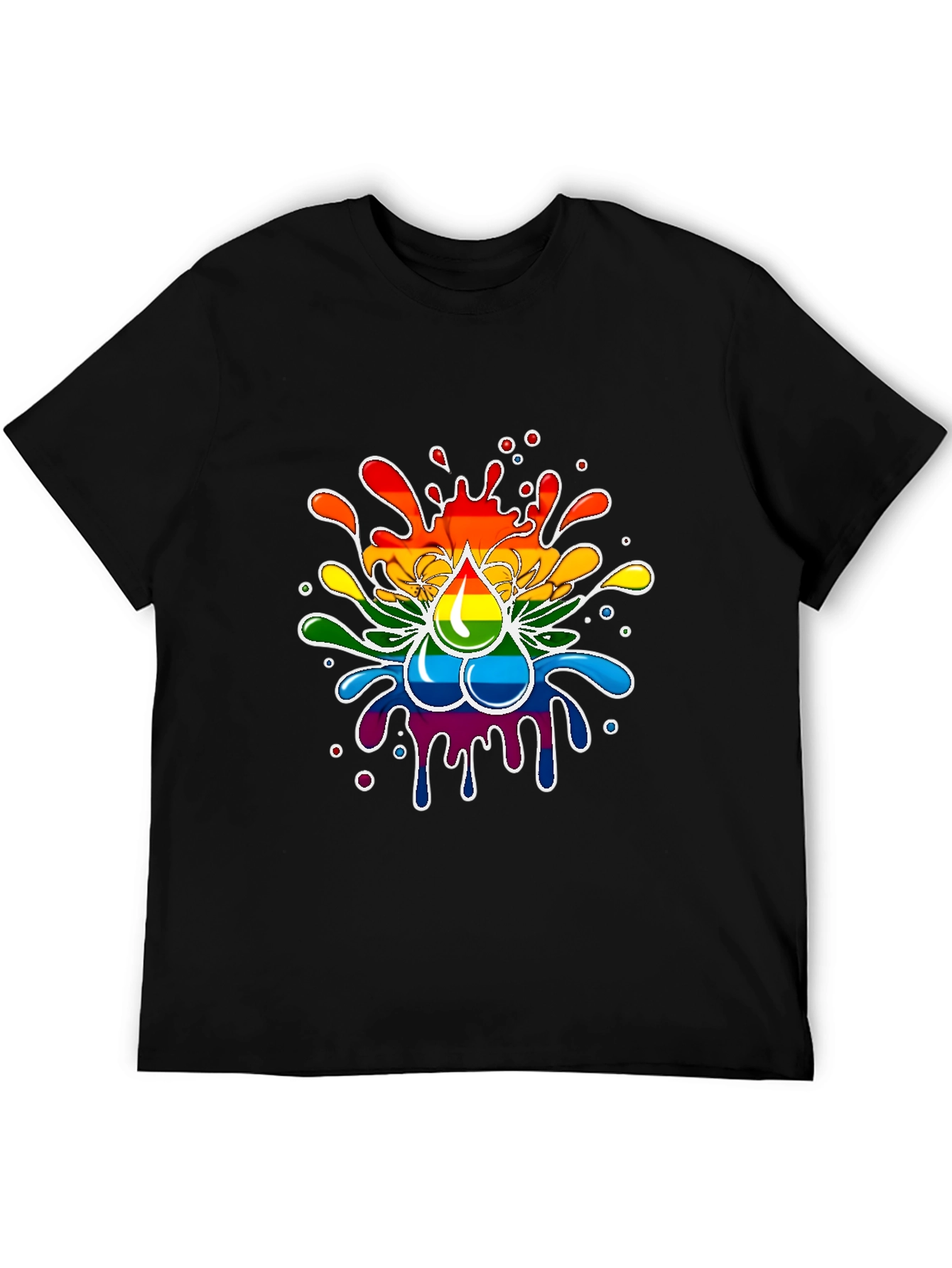 Rainbow Splash T-Shirt - Pride Inspired Design
