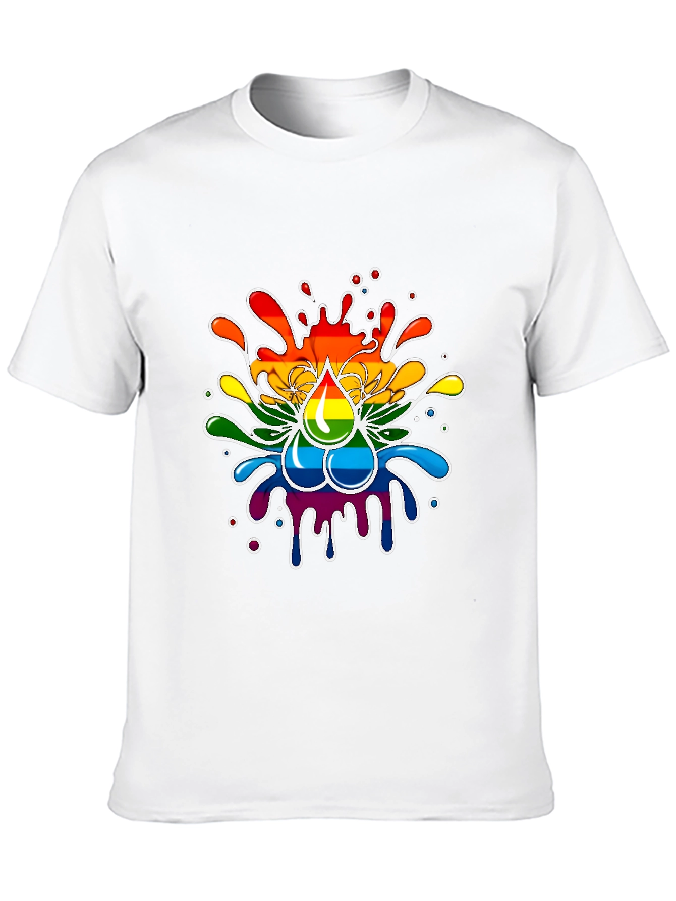 Rainbow Splash T-Shirt - Pride Inspired Design