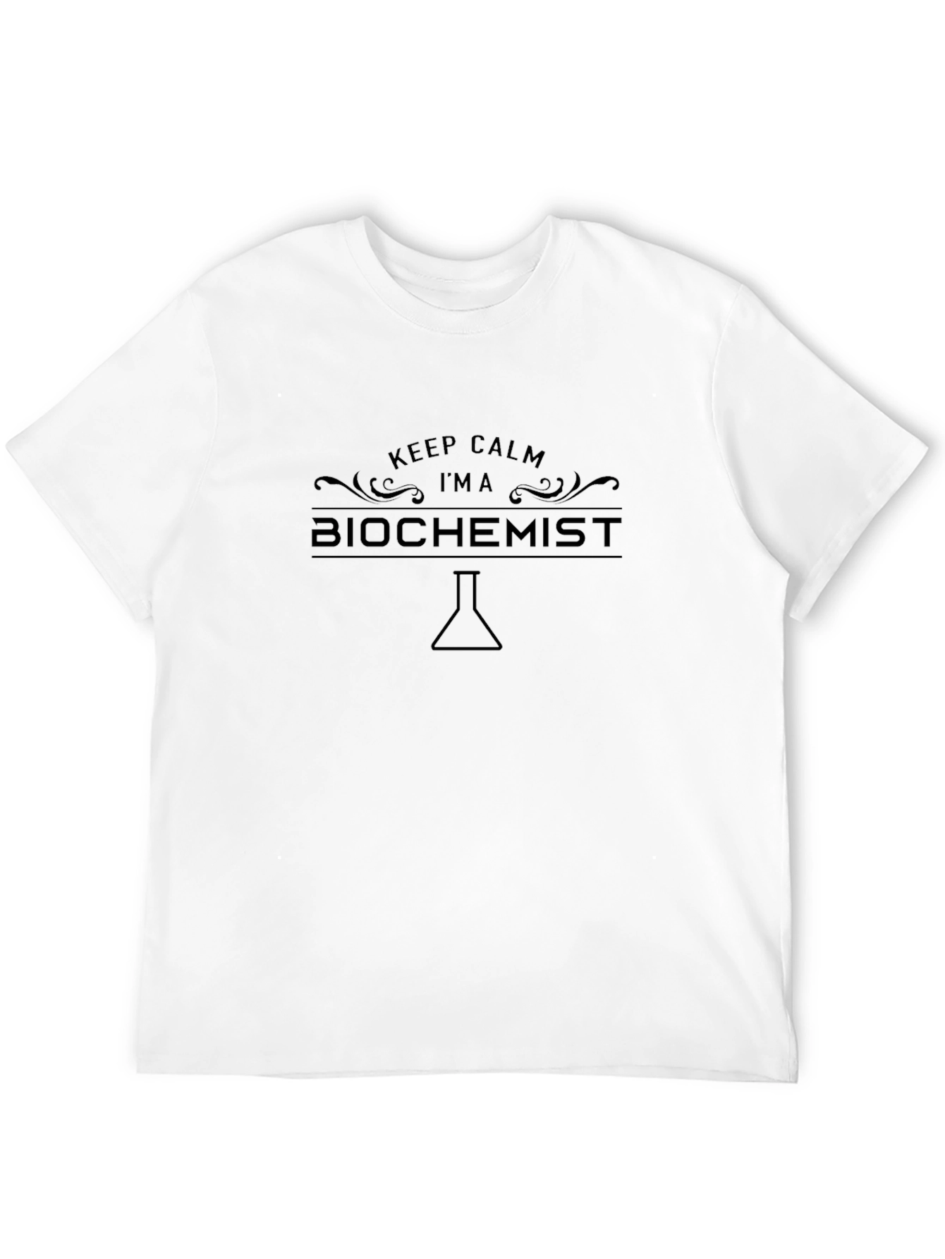 Keep Calm Im a Biochemist Black T-Shirt