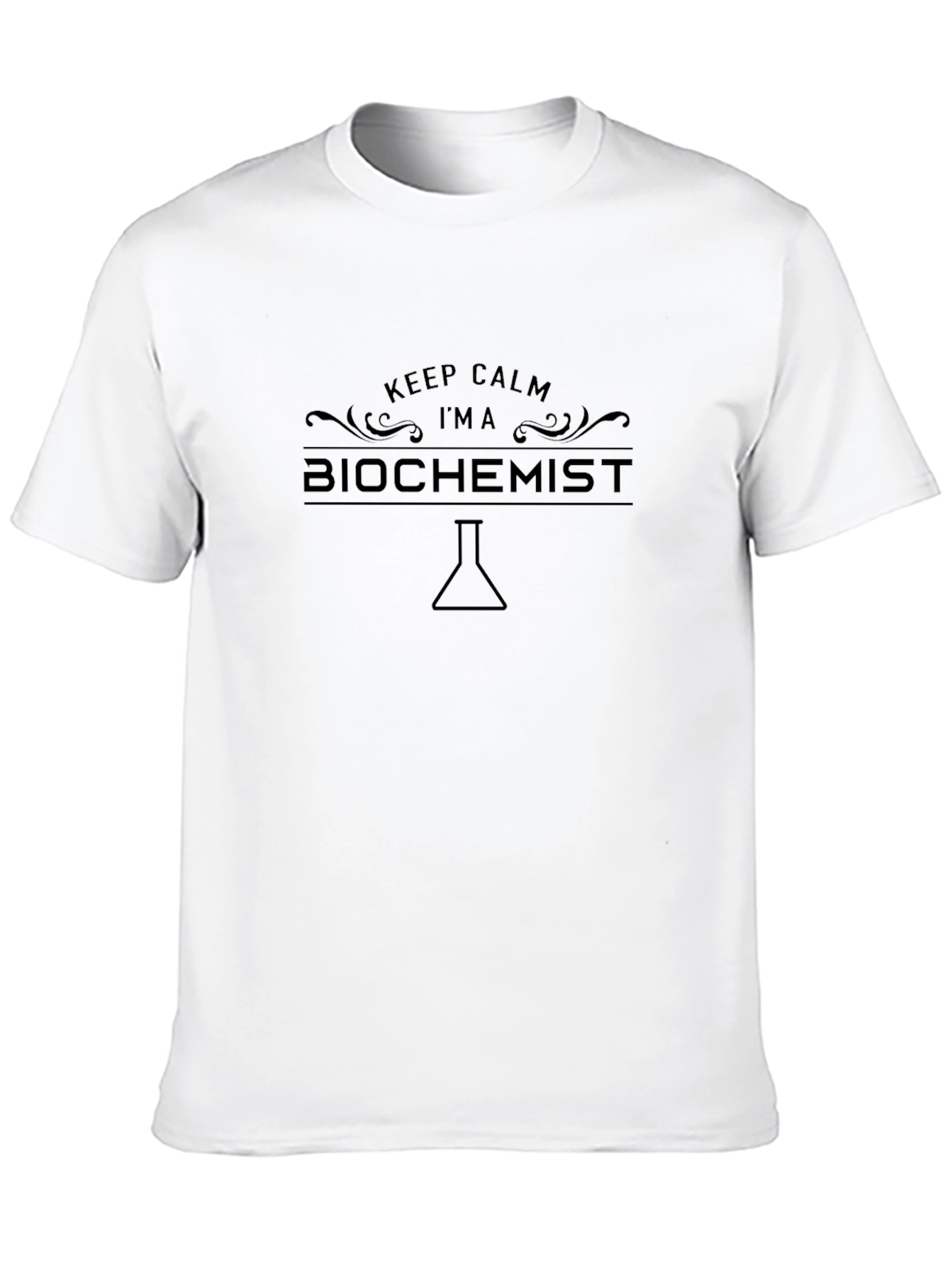 Keep Calm Im a Biochemist Black T-Shirt