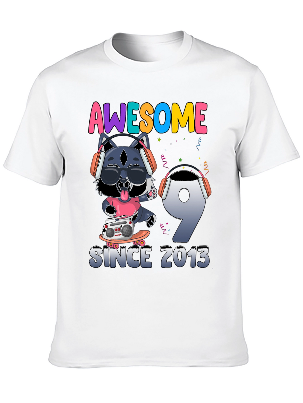 Awesome Since 2013 Birthday T-Shirt