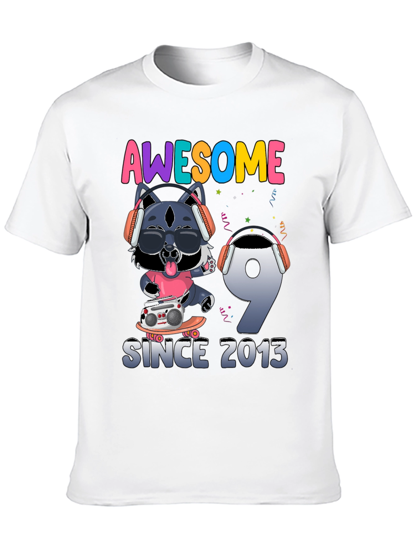 Awesome Since 2013 Birthday T-Shirt