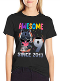 Awesome Since 2013 Birthday T-Shirt