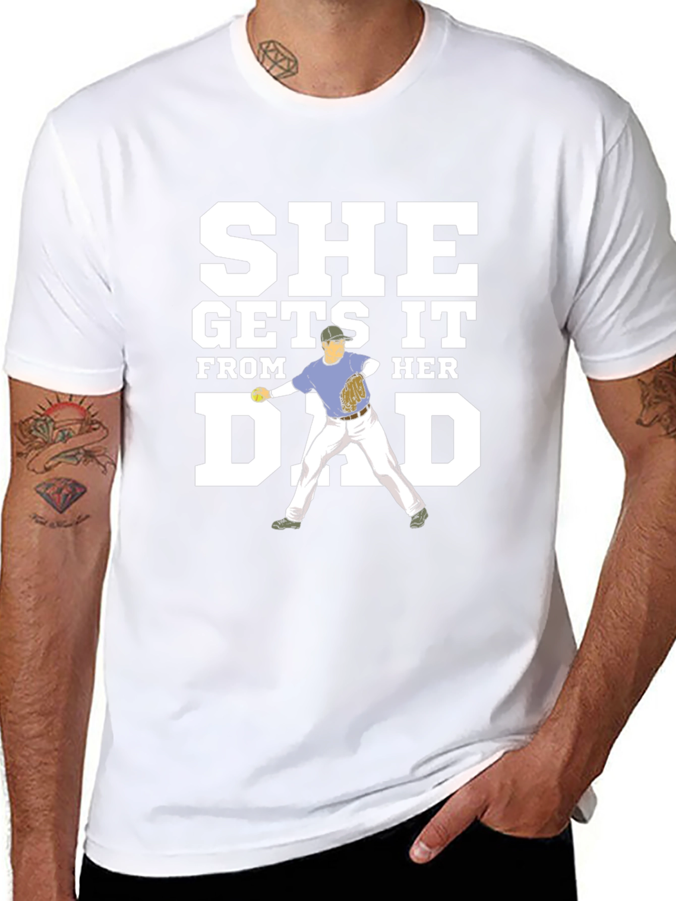 She Gets It From Her Dad Graphic Tee