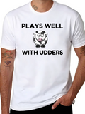 Plays Well With Udders T-Shirt