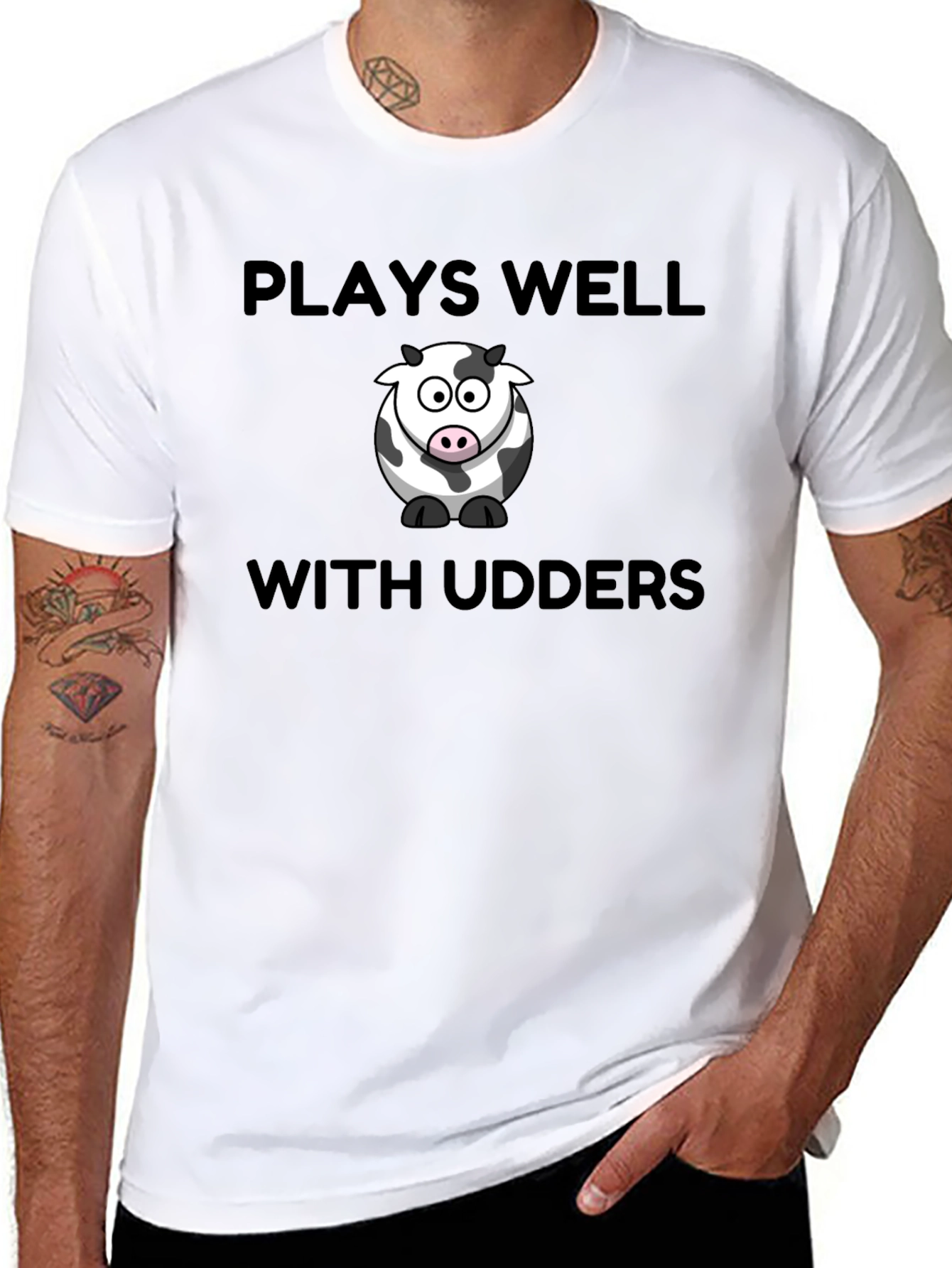 Plays Well With Udders T-Shirt