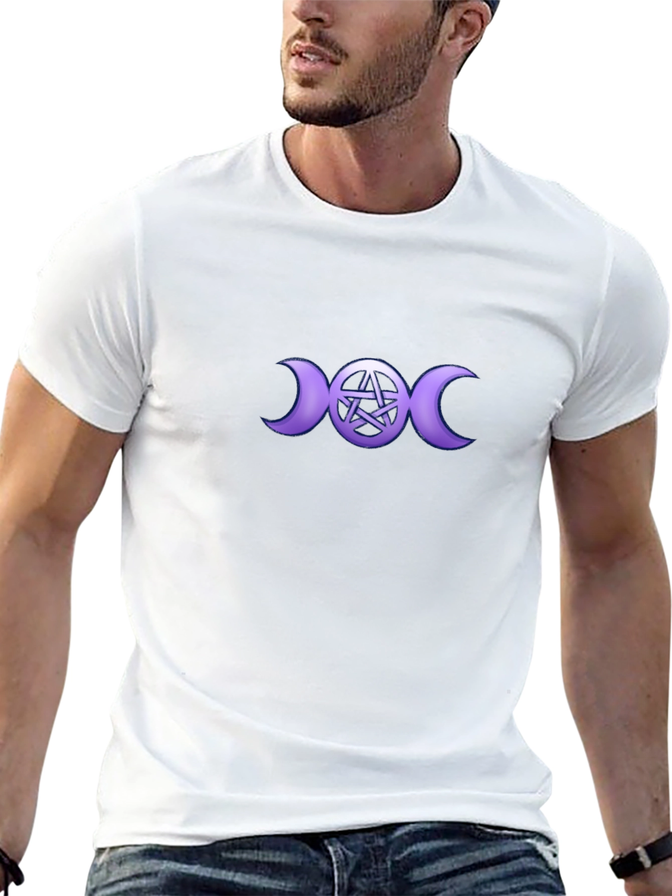 Triple Moon Goddess Pentacle T-Shirt