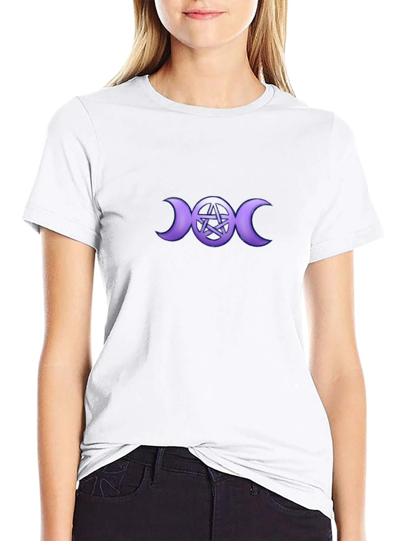 Triple Moon Goddess Pentacle T-Shirt
