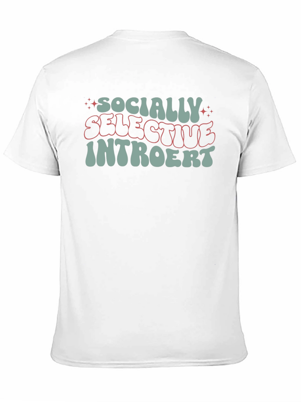 Socially Selective Introvert Black Graphic Tee