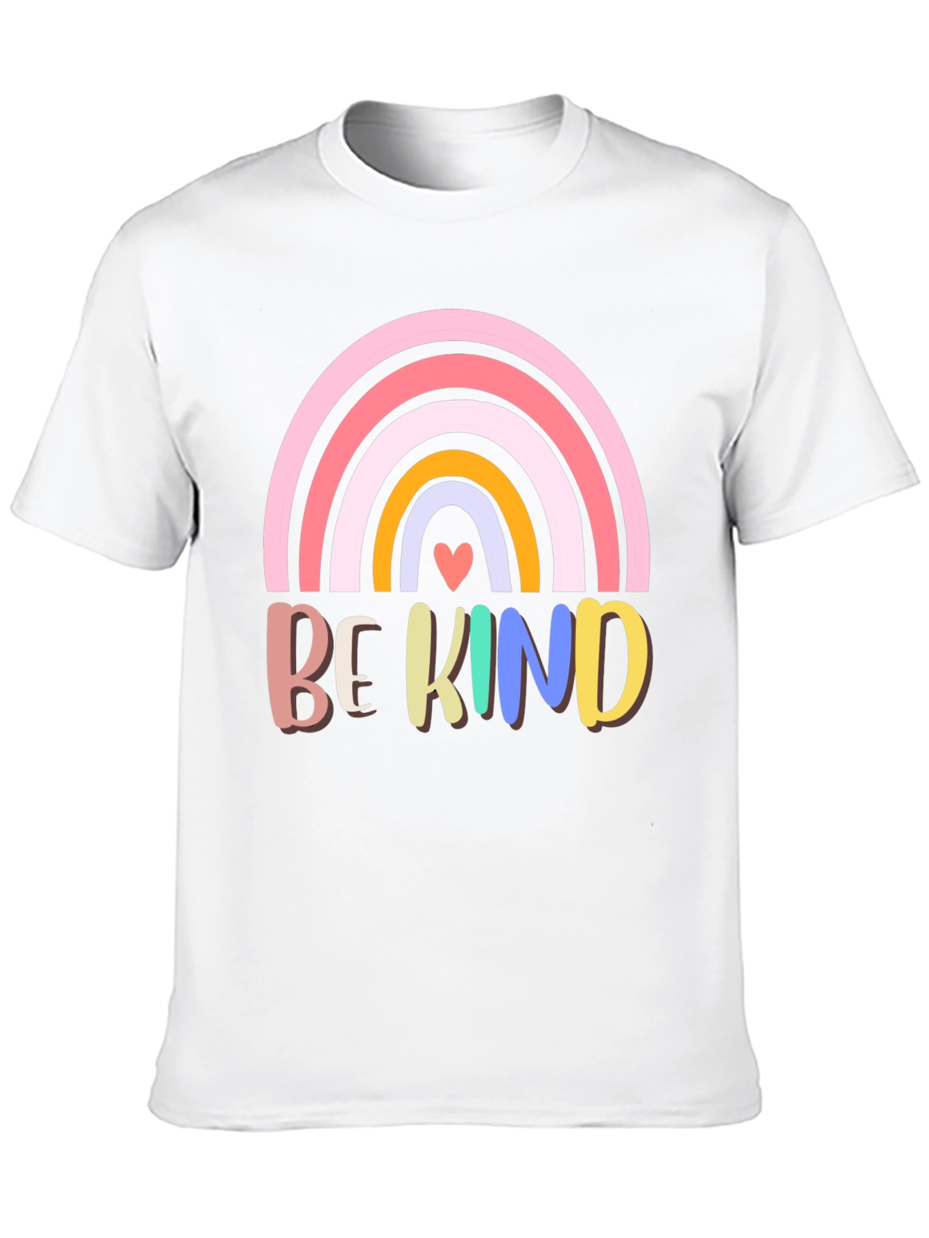 Be Kind Rainbow Graphic T-Shirt