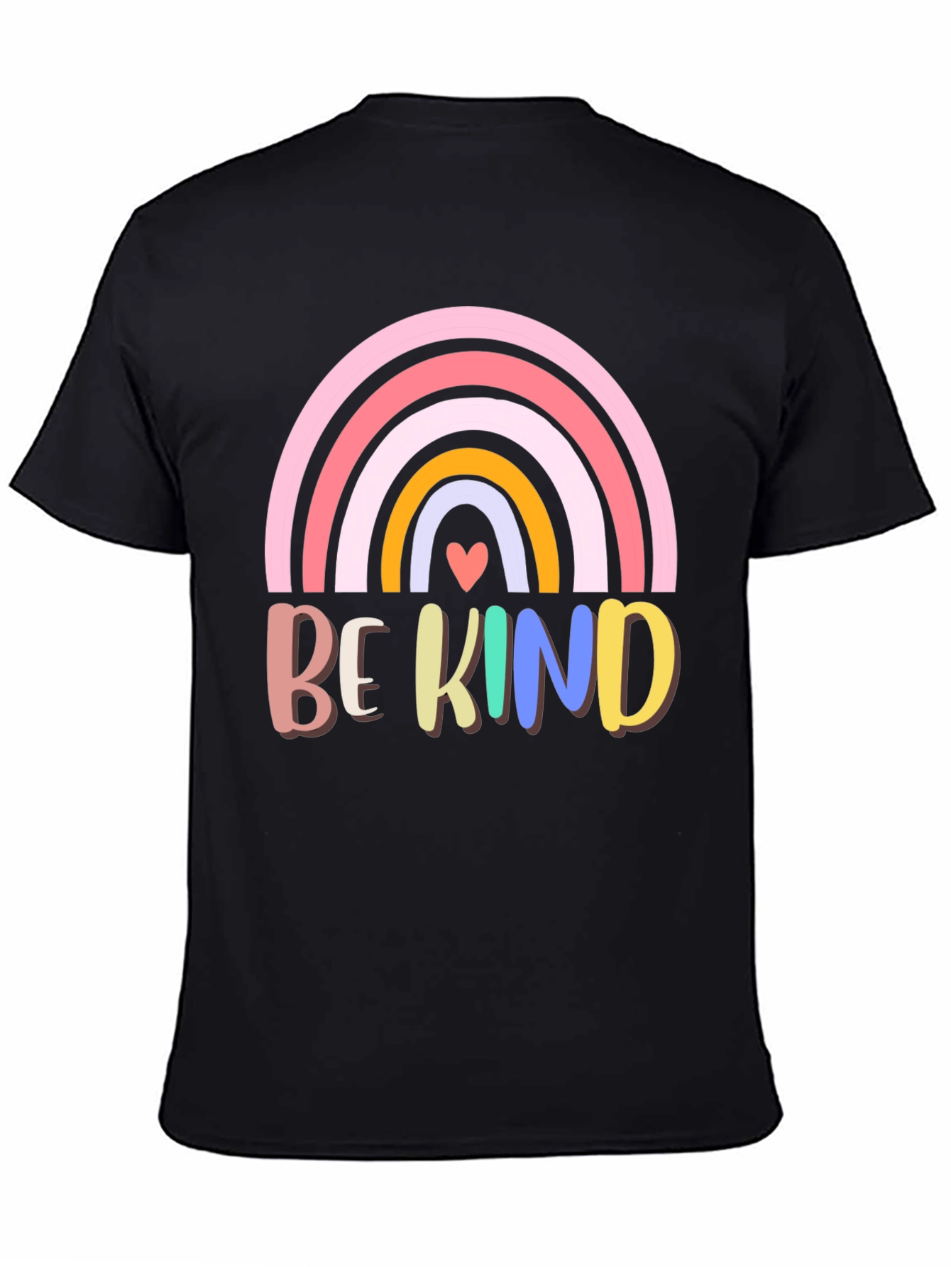Be Kind Rainbow Graphic T-Shirt