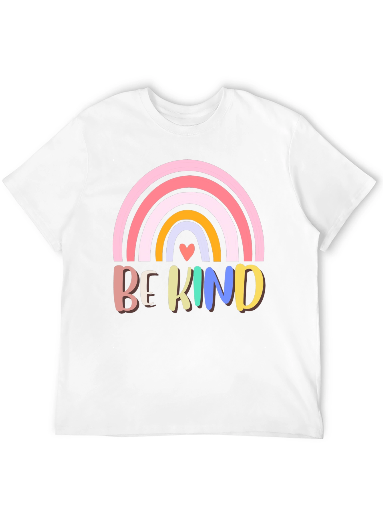 Be Kind Rainbow Graphic T-Shirt