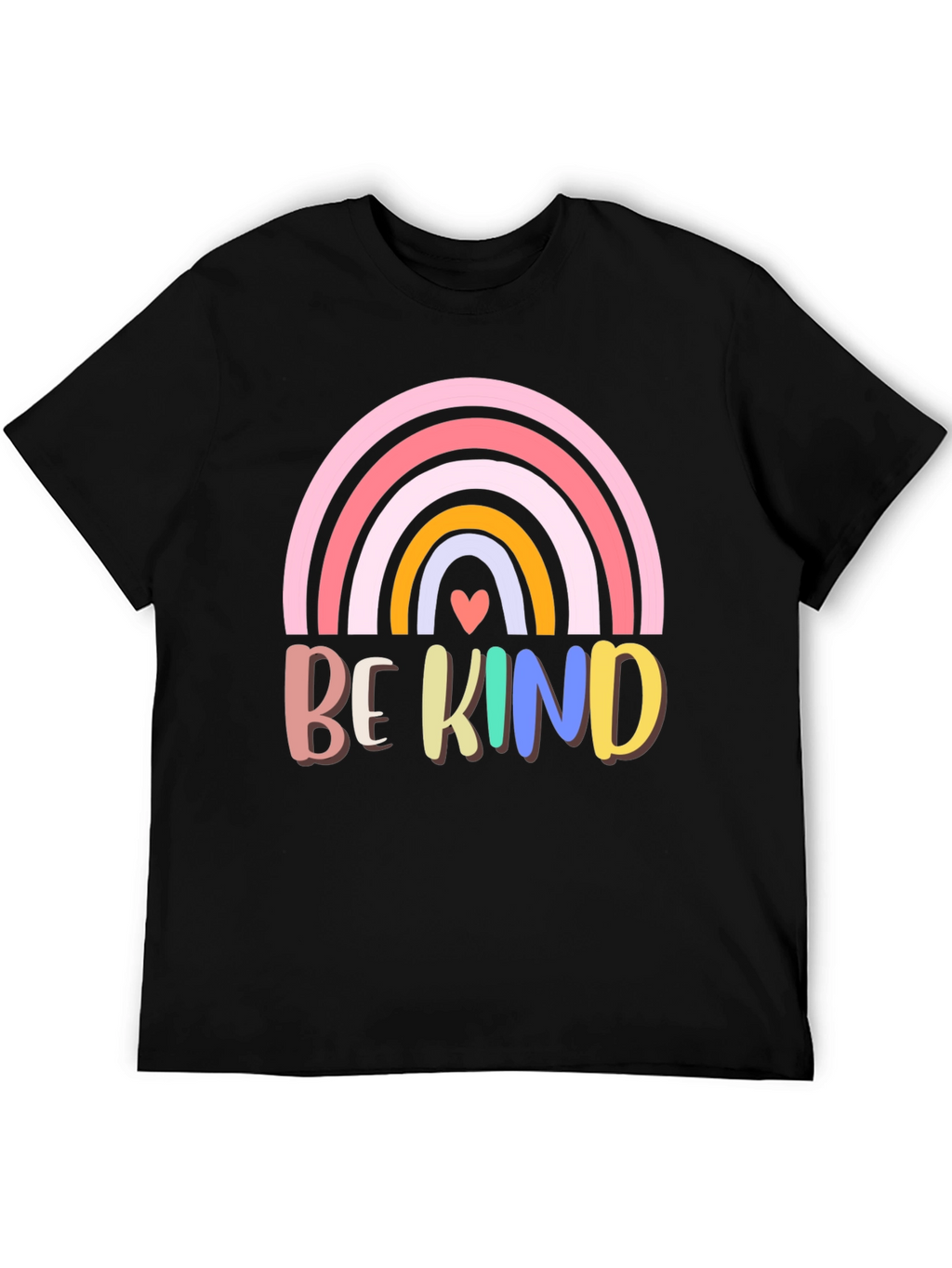 Be Kind Rainbow Graphic T-Shirt