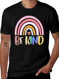 Be Kind Rainbow Graphic T-Shirt