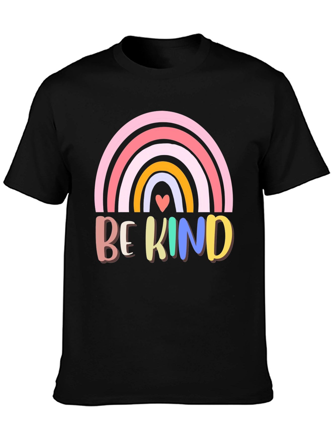 Be Kind Rainbow Graphic T-Shirt