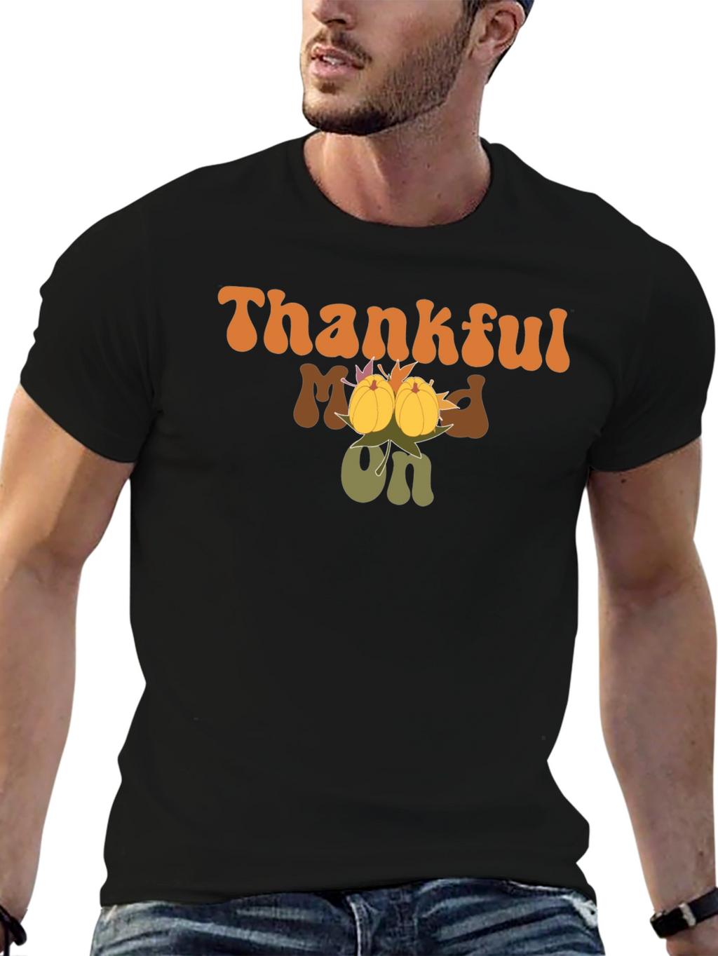 Thankful Mood On Graphic Tee
