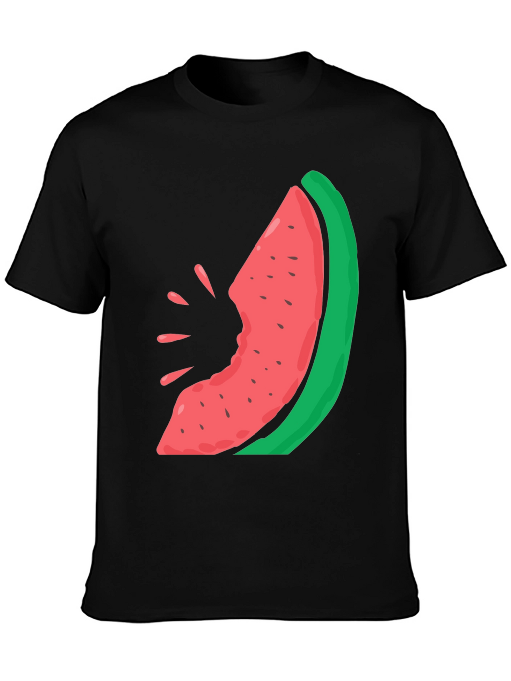 Watermelon Bite Graphic Tee - Casual Summer Style
