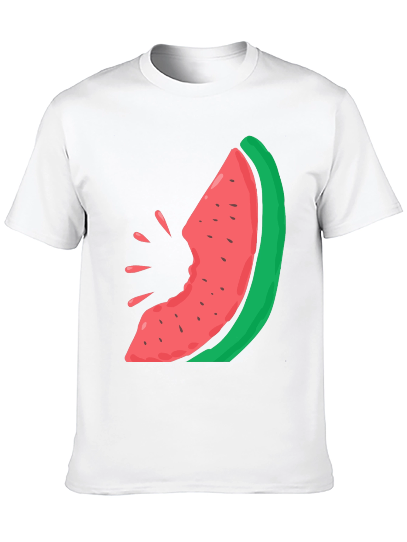 Watermelon Bite Graphic Tee - Casual Summer Style