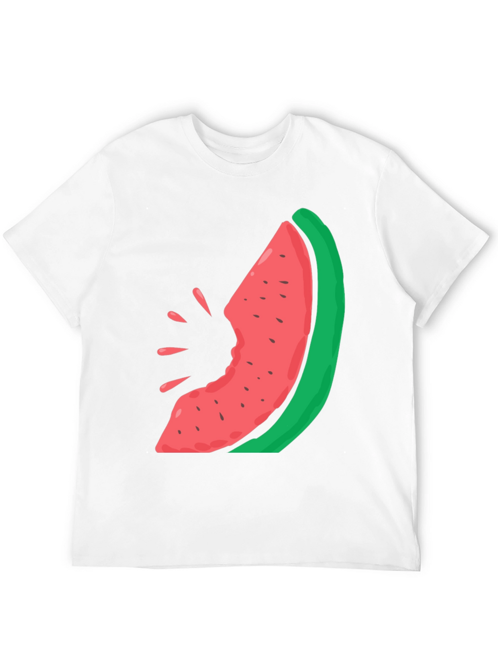 Watermelon Bite Graphic Tee - Casual Summer Style