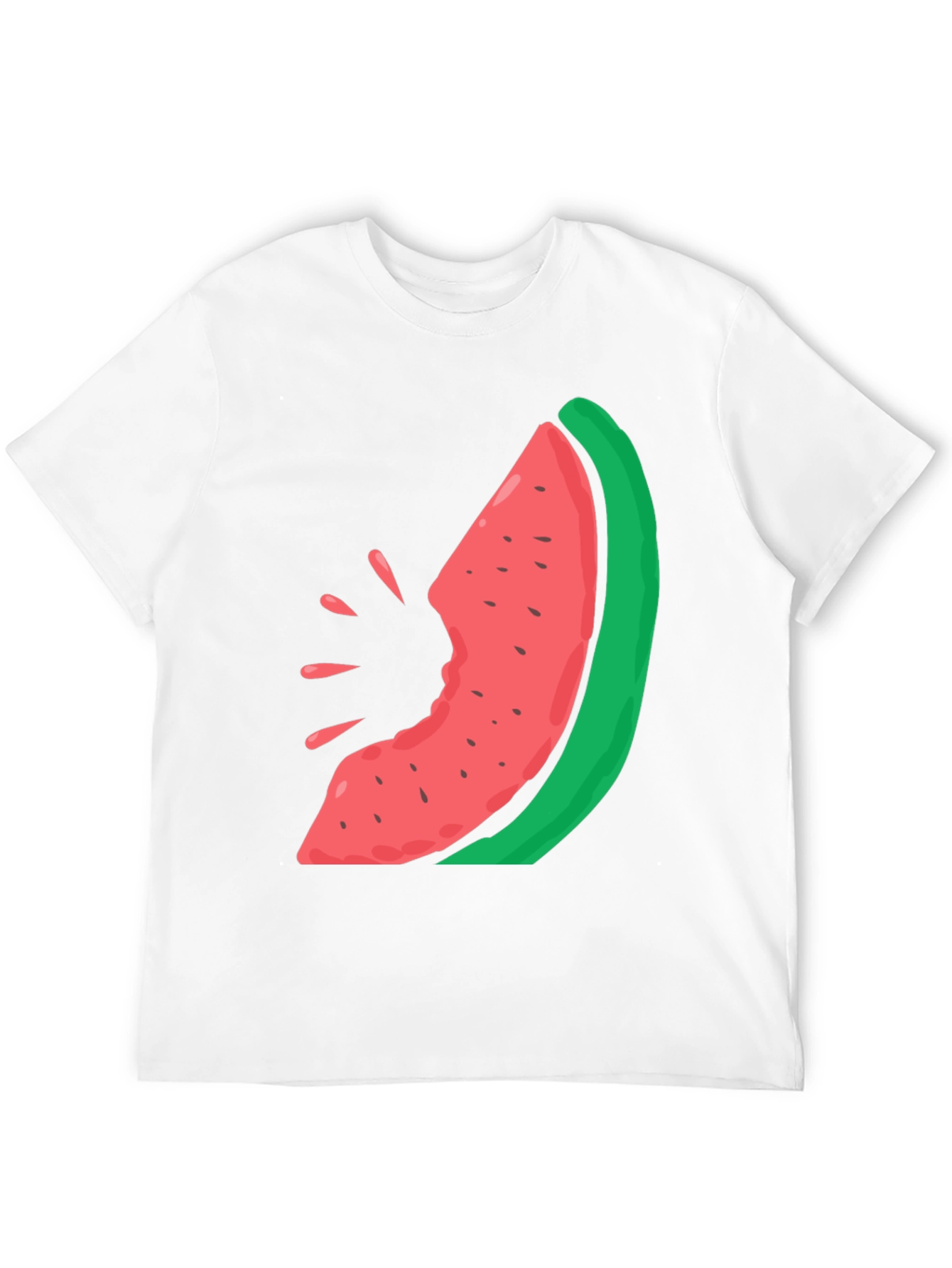 Watermelon Bite Graphic Tee - Casual Summer Style