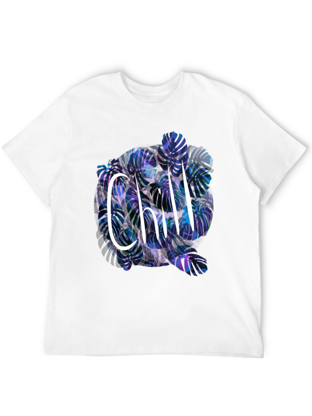 Chill Monstera Leaf Graphic Tee - Relaxed Fit
