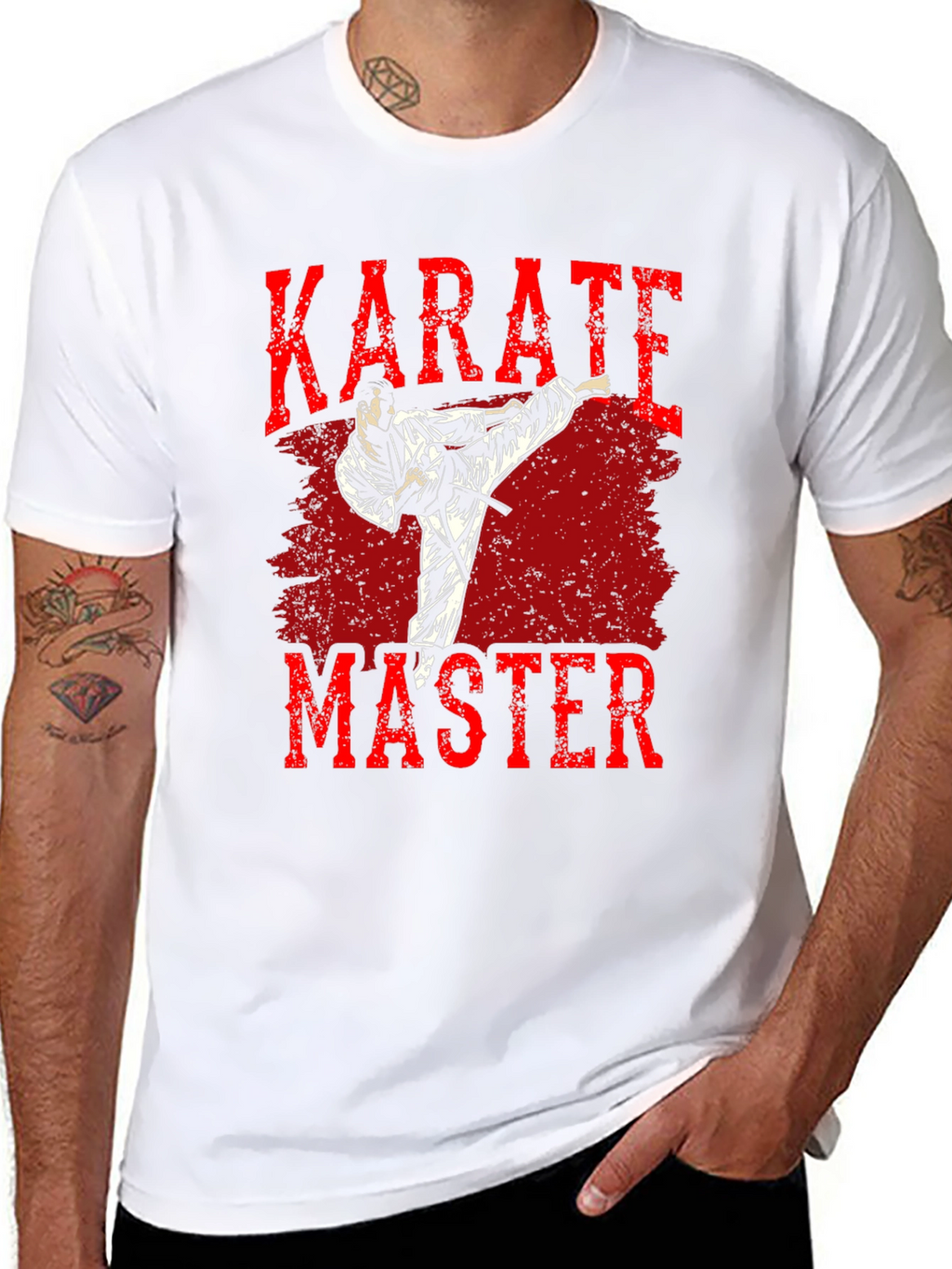 Karate Master Graphic T-Shirt - Black