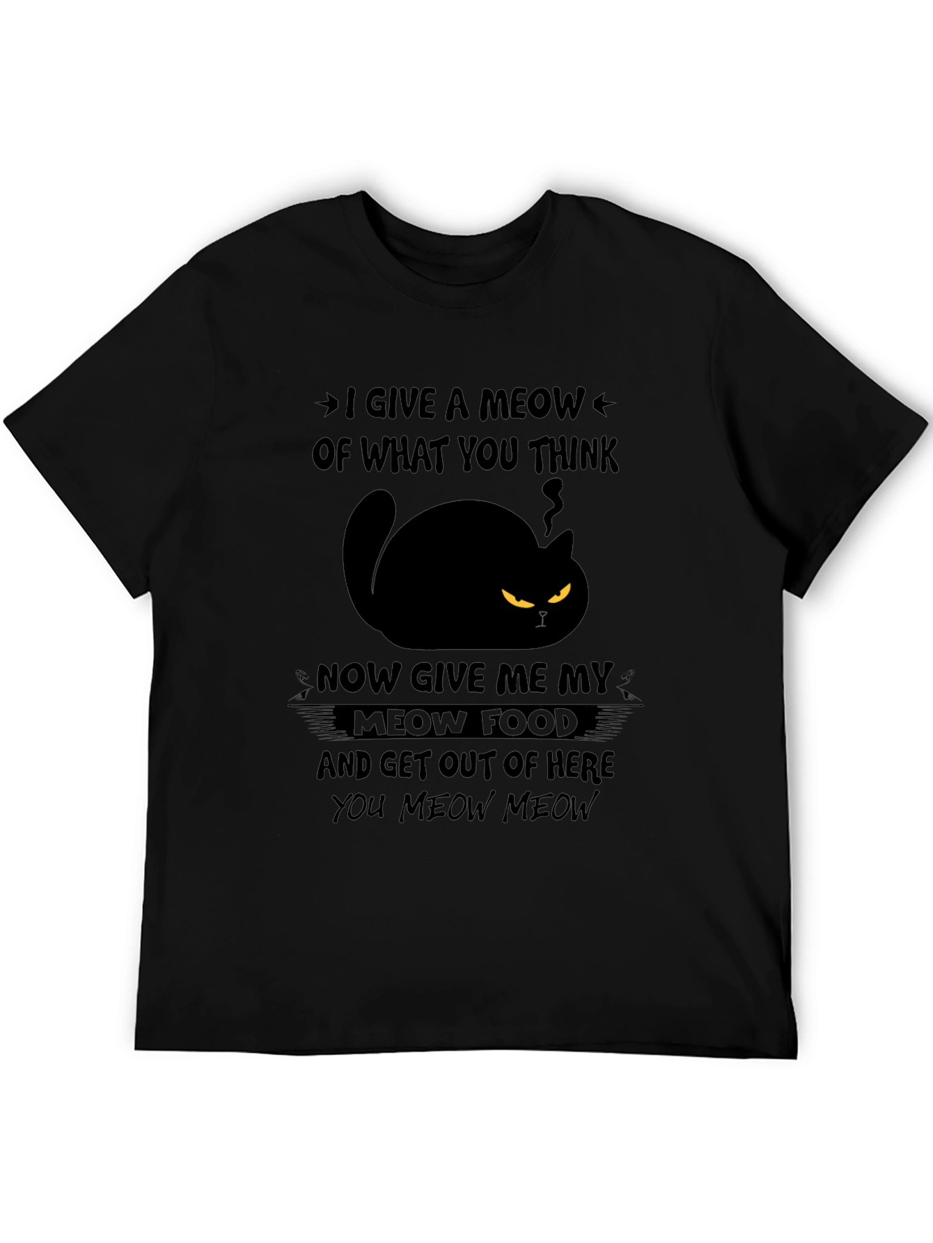 I Give a Meow Cat Graphic T-Shirt